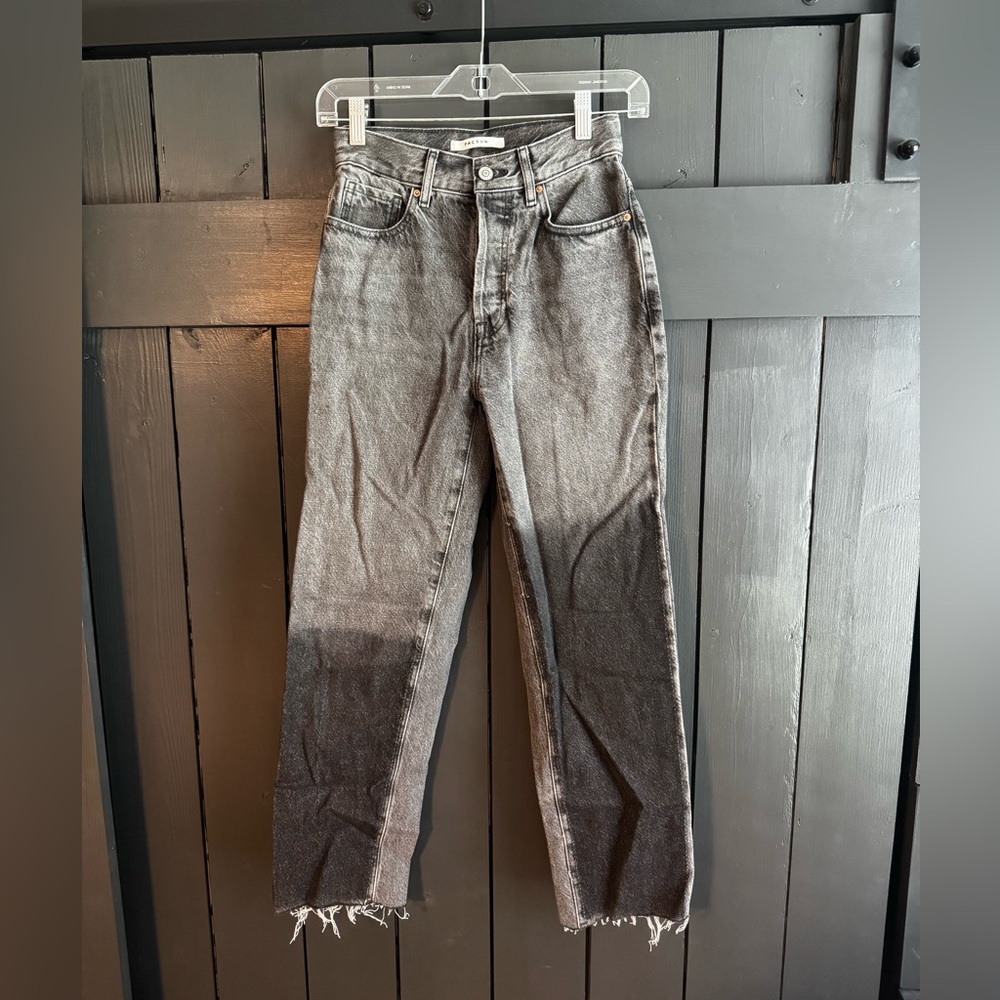 PacSun Gray High-Rise Straight Jeans